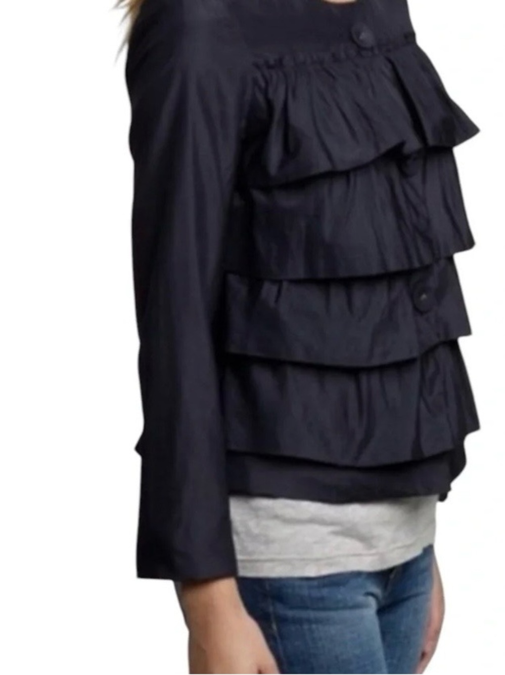J. Crew Cascade Ruffle Silk Jacket - Picture 11 of 11